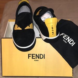 Men’s Fendi Monster Slip-On Sneaker size 10.5